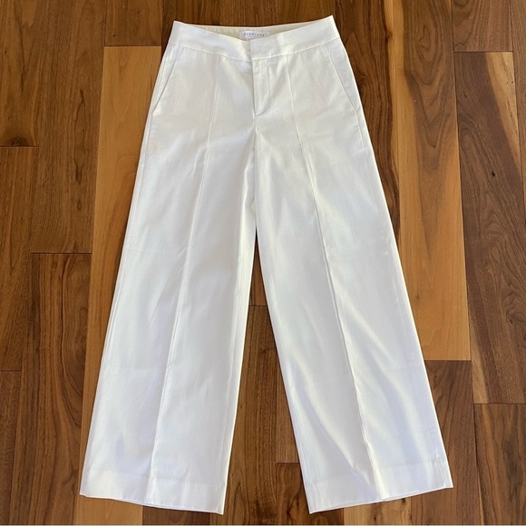 NWOT Everlane Limited Release: The Wide Leg Structure Pant White - Picture 13 of 16